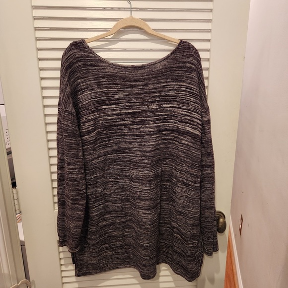 Ellen Tracy Crew Neck Purple Marbled Sweater XXL - Picture 3 of 5